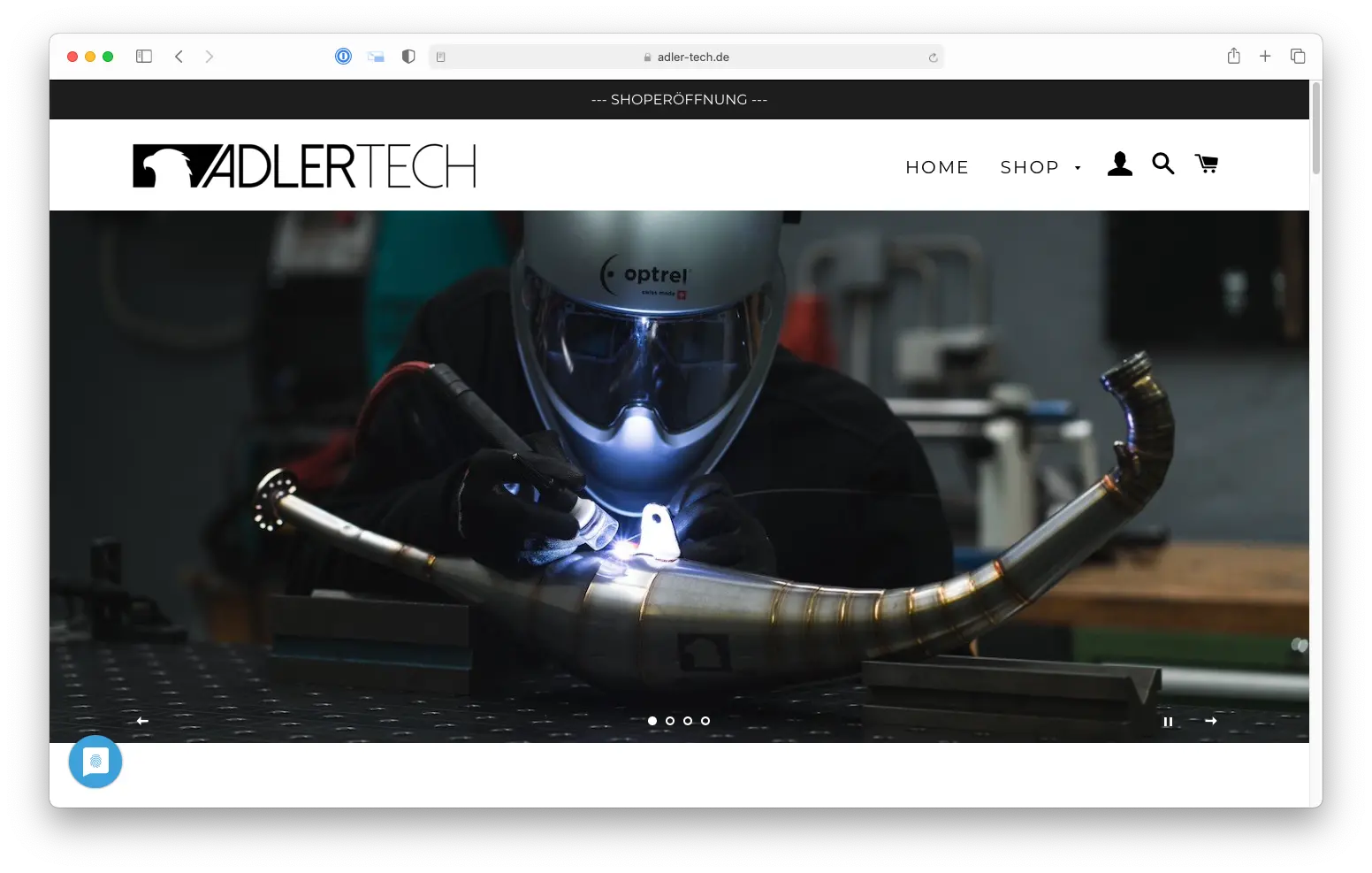 Foto der Website